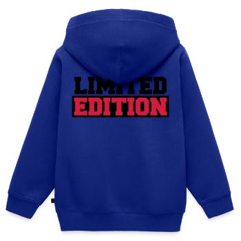 Limited Edition - Kids Premium Organic Zip-up Hoodie - royal blue - Back - AI Model Kid Male (0cm)