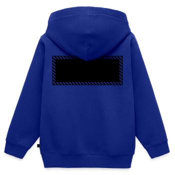FRAME - Kids Premium Organic Zip-up Hoodie - royal blue - Back - AI Model Kid Male (0cm)