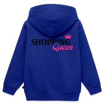 shopping_queen_1_f2 - Kinder Premium Organic Zip Hoodie - Royalblau - Hinten - AI Model Kid Male (0cm)