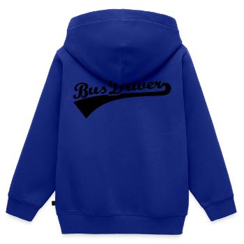 Busfahrer - Kinder Premium Organic Zip Hoodie - Royalblau - Hinten - AI Model Kid Male (0cm)