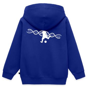 Fußballmannschaft Fußballspieler Fußballverein - Kinder Premium Organic Zip Hoodie - Royalblau - Hinten - AI Model Kid Male (0cm)