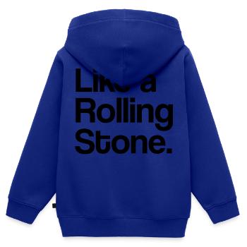 Like a Rolling Stone - Kinder Premium Organic Zip Hoodie - Royalblau - Hinten - AI Model Kid Male (0cm)