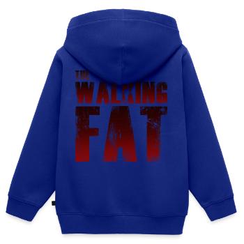 Fett Dick - Kinder Premium Organic Zip Hoodie - Royalblau - Hinten - AI Model Kid Male (0cm)