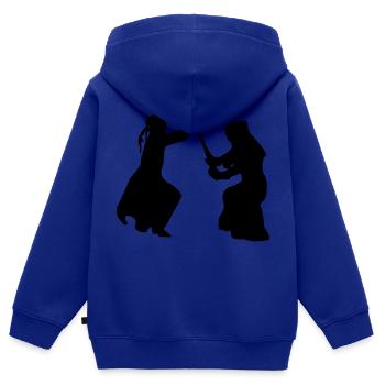 Kampfkunst Kendo -3 - Kinder Premium Organic Zip Hoodie - Royalblau - Hinten - AI Model Kid Male (0cm)
