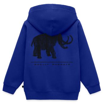 wolliges Mammut (in die Jahre gekommen) - Kids Premium Organic Zip-up Hoodie - royal blue - Back - AI Model Kid Male (0cm)