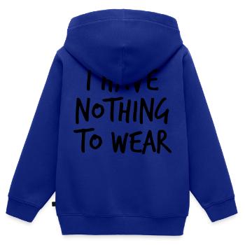 I have nothing to wear - Kinder Premium Organic Zip Hoodie - Royalblau - Hinten - AI Model Kid Male (0cm)