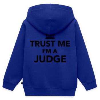 Richter - Kinder Premium Organic Zip Hoodie - Royalblau - Hinten - AI Model Kid Male (0cm)