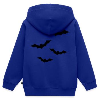 Fledermaus - Kinder Premium Organic Zip Hoodie - Royalblau - Hinten - AI Model Kid Male (0cm)