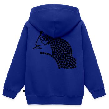 Pflasterer - Kinder Premium Organic Zip Hoodie - Royalblau - Hinten - AI Model Kid Male (0cm)