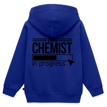 chemist - Kids Premium Organic Zip-up Hoodie - royal blue - Back - AI Model Kid Male (0cm)