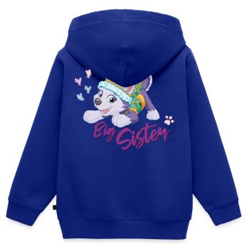 Paw Patrol Große Schwester - Kinder Premium Organic Zip Hoodie - Royalblau - Hinten - AI Model Kid Male (0cm)