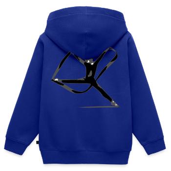 Die Turnerin mit dem Band - Kinder Premium Organic Zip Hoodie - Royalblau - Hinten - AI Model Kid Male (0cm)