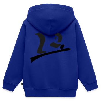 monitos Eichhörnchen - Kinder Premium Organic Zip Hoodie - Royalblau - Hinten - AI Model Kid Male (0cm)