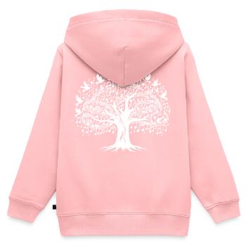 Music Tree - Orchestra - Kids Premium Organic Zip-up Hoodie - rose - Back - AI Model Kid Female (0cm)