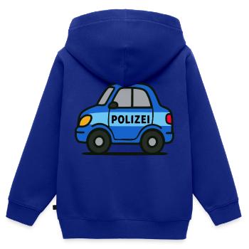 Polizeiauto, Polizei Tatütataa - Kinder Premium Organic Zip Hoodie - Royalblau - Hinten - AI Model Kid Male (0cm)