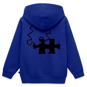 Wrong Part einfarbig - Kinder Premium Organic Zip Hoodie - Royalblau - Hinten - AI Model Kid Male (0cm)