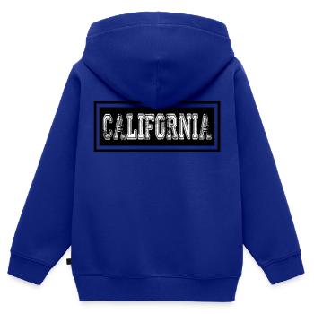 Kalifornien - Kinder Premium Organic Zip Hoodie - Royalblau - Hinten - AI Model Kid Male (0cm)