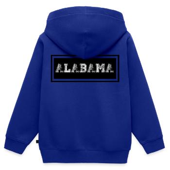 Alabama - Kinder Premium Organic Zip Hoodie - Royalblau - Hinten - AI Model Kid Male (0cm)