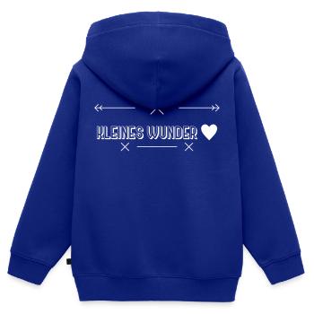 Babysprüche - Kinder Premium Organic Zip Hoodie - Royalblau - Hinten - AI Model Kid Male (0cm)