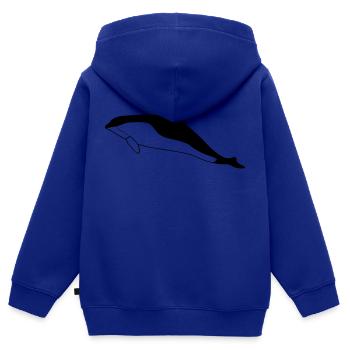 Schweinswal (Phocoena phocoena) - Kinder Premium Organic Zip Hoodie - Royalblau - Hinten - AI Model Kid Male (0cm)