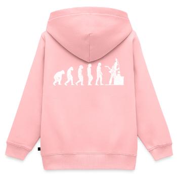 Ramoneur Ramoneur Evolution Balayeuse alimentaire - Sweat Premium à capuche zippé enfant bio - rose - Dos - AI Model Kid Female (0cm)