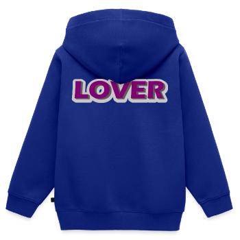 Amant - Sweat Premium à capuche zippé enfant bio - bleu roi - Dos - AI Model Kid Male (0cm)