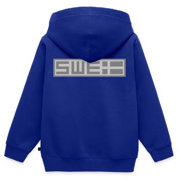 Schwedische Taktik - Kinder Premium Organic Zip Hoodie - Royalblau - Hinten - AI Model Kid Male (0cm)