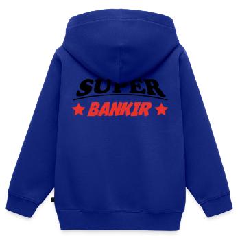 SUPER BANKIR 3888 - Kids Premium Organic Zip-up Hoodie - royal blue - Back - AI Model Kid Male (0cm)