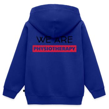 Krankengymnast / Krankengymnastin / Physio / - Kinder Premium Organic Zip Hoodie - Royalblau - Hinten - AI Model Kid Male (0cm)