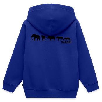 The big five - Kinder Premium Organic Zip Hoodie - Royalblau - Hinten - AI Model Kid Male (0cm)