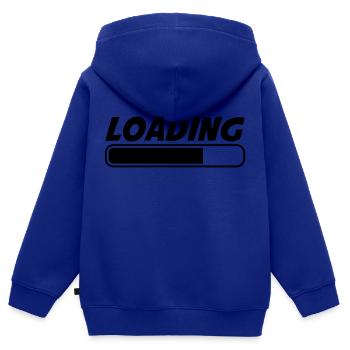 Loading - Kids Premium Organic Zip-up Hoodie - royal blue - Back - AI Model Kid Male (0cm)