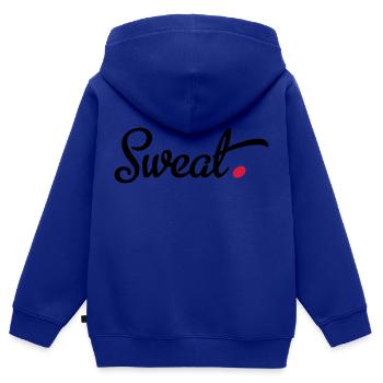 Sport - Kinder Premium Organic Zip Hoodie - Royalblau - Hinten - AI Model Kid Male (0cm)