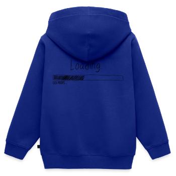 Loading bar 1337 - Kids Premium Organic Zip-up Hoodie - royal blue - Back - AI Model Kid Male (0cm)