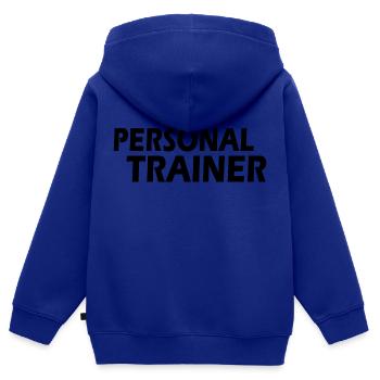 Personal trainer - Kids Premium Organic Zip-up Hoodie - royal blue - Back - AI Model Kid Male (0cm)