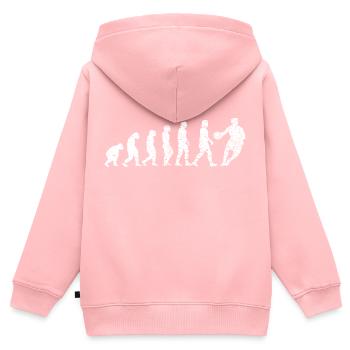 Basketball Basketballteam Basketballspieler - Kinder Premium Organic Zip Hoodie - Rosa - Hinten - AI Model Kid Female (0cm)