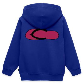 badelatsch schuhe - Kinder Premium Organic Zip Hoodie - Royalblau - Hinten - AI Model Kid Male (0cm)