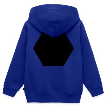 6_eck - Kinder Premium Organic Zip Hoodie - Royalblau - Hinten - AI Model Kid Male (0cm)