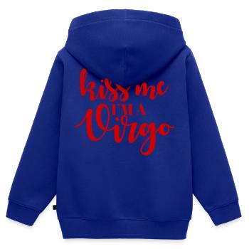 Sternzeichen Jungfrau / Zodiac Virgo - Kinder Premium Organic Zip Hoodie - Royalblau - Hinten - AI Model Kid Male (0cm)