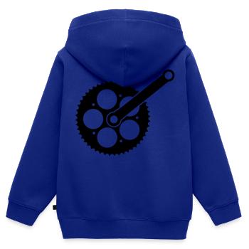 bike_einzelteil02 - Kinder Premium Organic Zip Hoodie - Royalblau - Hinten - AI Model Kid Male (0cm)