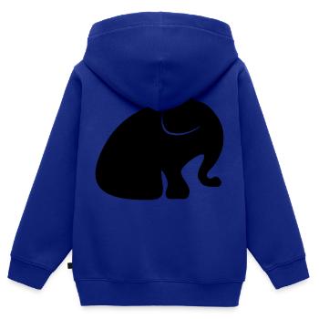 baby elephant rüssel elefant - Kinder Premium Organic Zip Hoodie - Royalblau - Hinten - AI Model Kid Male (0cm)