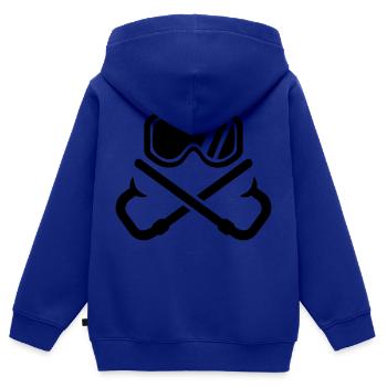 Schnorcheln - Kinder Premium Organic Zip Hoodie - Royalblau - Hinten - AI Model Kid Male (0cm)