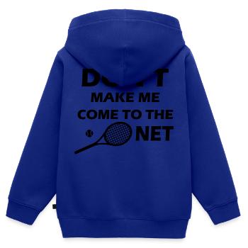 Tennis - Kinder Premium Organic Zip Hoodie - Royalblau - Hinten - AI Model Kid Male (0cm)