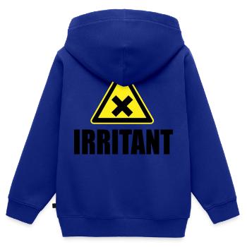 aufreizend - Kinder Premium Organic Zip Hoodie - Royalblau - Hinten - AI Model Kid Male (0cm)
