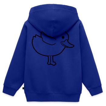 Dear duck cute chick - Kids Premium Organic Zip-up Hoodie - royal blue - Back - AI Model Kid Male (0cm)
