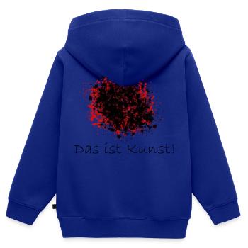 Das ist Kunst! - Kinder Premium Organic Zip Hoodie - Royalblau - Hinten - AI Model Kid Male (0cm)