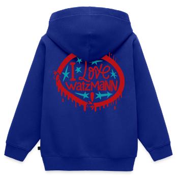 Watzmann Souvenirs Andenken Magneten Tassen - Kinder Premium Organic Zip Hoodie - Royalblau - Hinten - AI Model Kid Male (0cm)