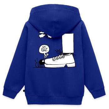Beth die Spinne - Der Kuss unter dem Mistelzweig - Kinder Premium Organic Zip Hoodie - Royalblau - Hinten - AI Model Kid Male (0cm)