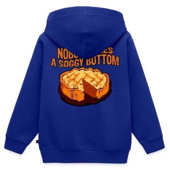 Nobody Likes A Soggy Bottom 3 - Kids Premium Organic Zip-up Hoodie - royal blue - Back - AI Model Kid Male (0cm)