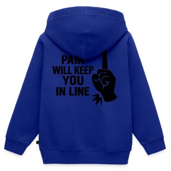 Sauvez le monde - Sweat Premium à capuche zippé enfant bio - bleu roi - Dos - AI Model Kid Male (0cm)