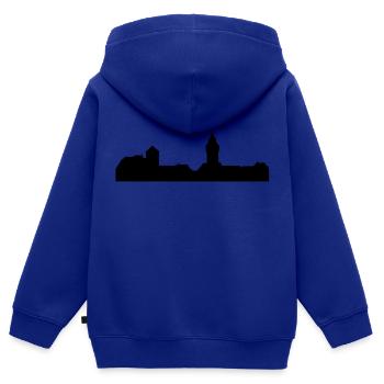 Nürnberg - Kinder Premium Organic Zip Hoodie - Royalblau - Hinten - AI Model Kid Male (0cm)